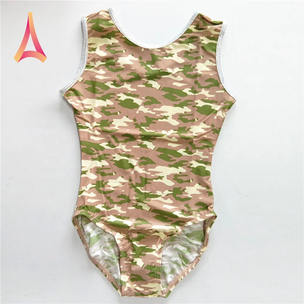 Promote Sales Camouflage-print Leotard Girls Gymnastics Leotard