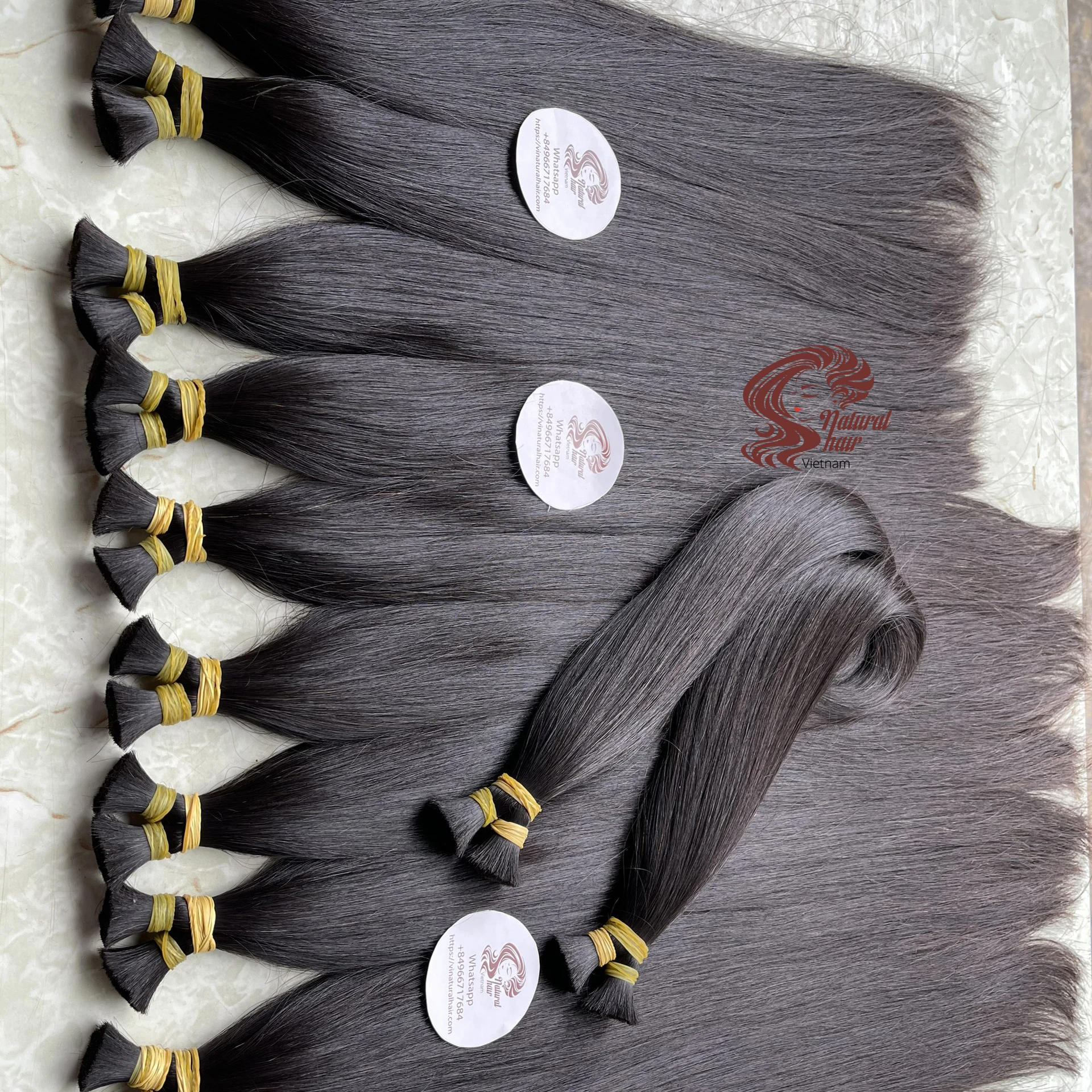 Bulk Hair Vietnamese 100% Natural Virgin Human Extensions - virgin bundles