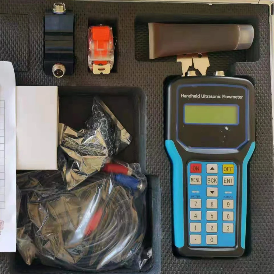 Liquid flow meter transit time TUF2000H ultrasonic flow meter handle type ultrasonic flow meter with small sensor