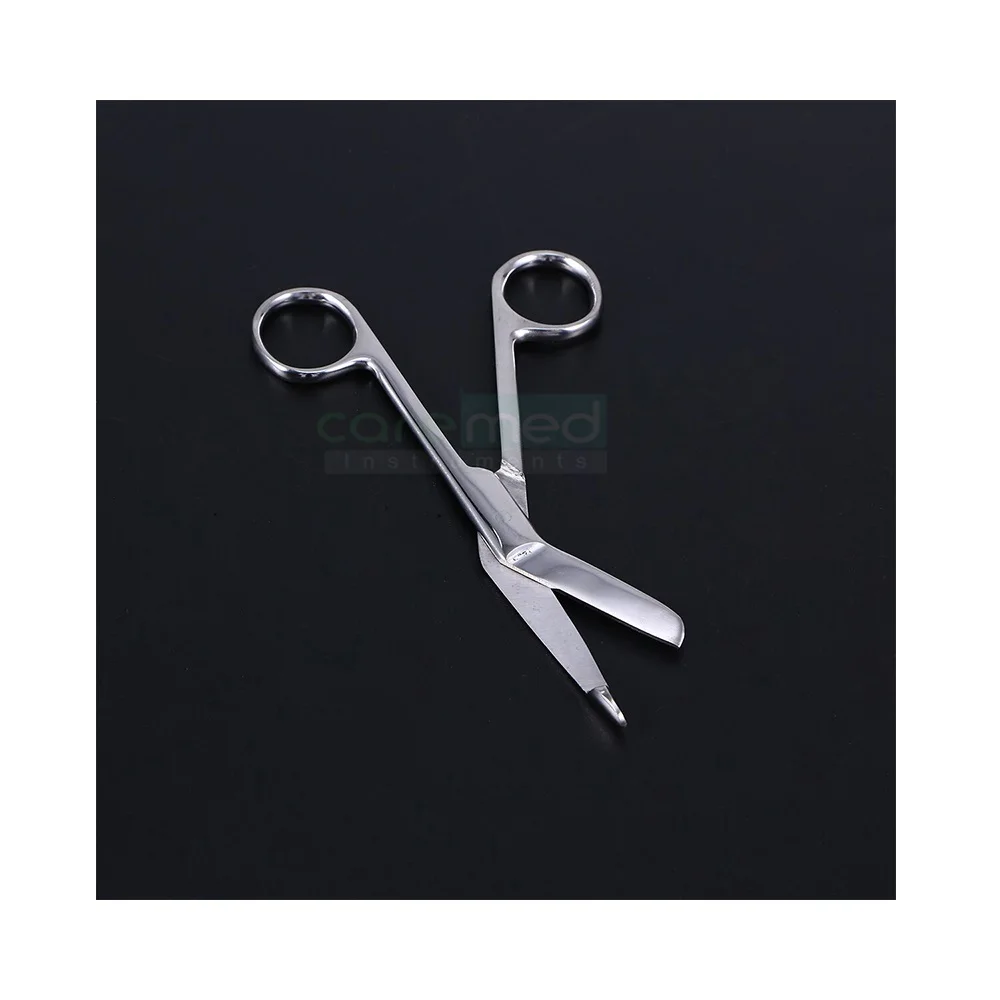 Professional Stainless Steel Bandage Scissors Sharp Blades Smooth Handle Curved Lister Bandage Scissors | Caremed Instruments