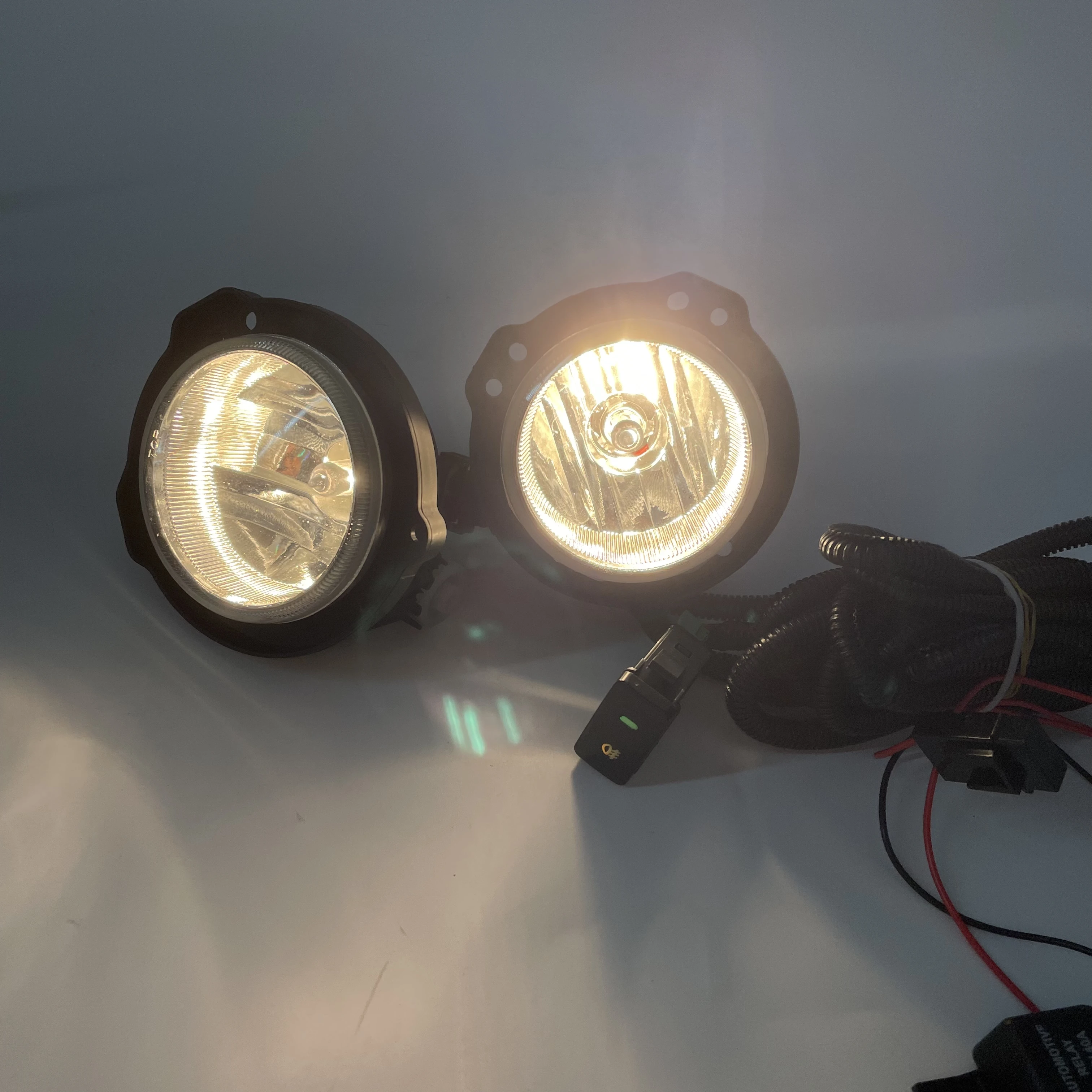 Крышка противотуманной фары Wenye для avanza, противотуманные фары drl LED