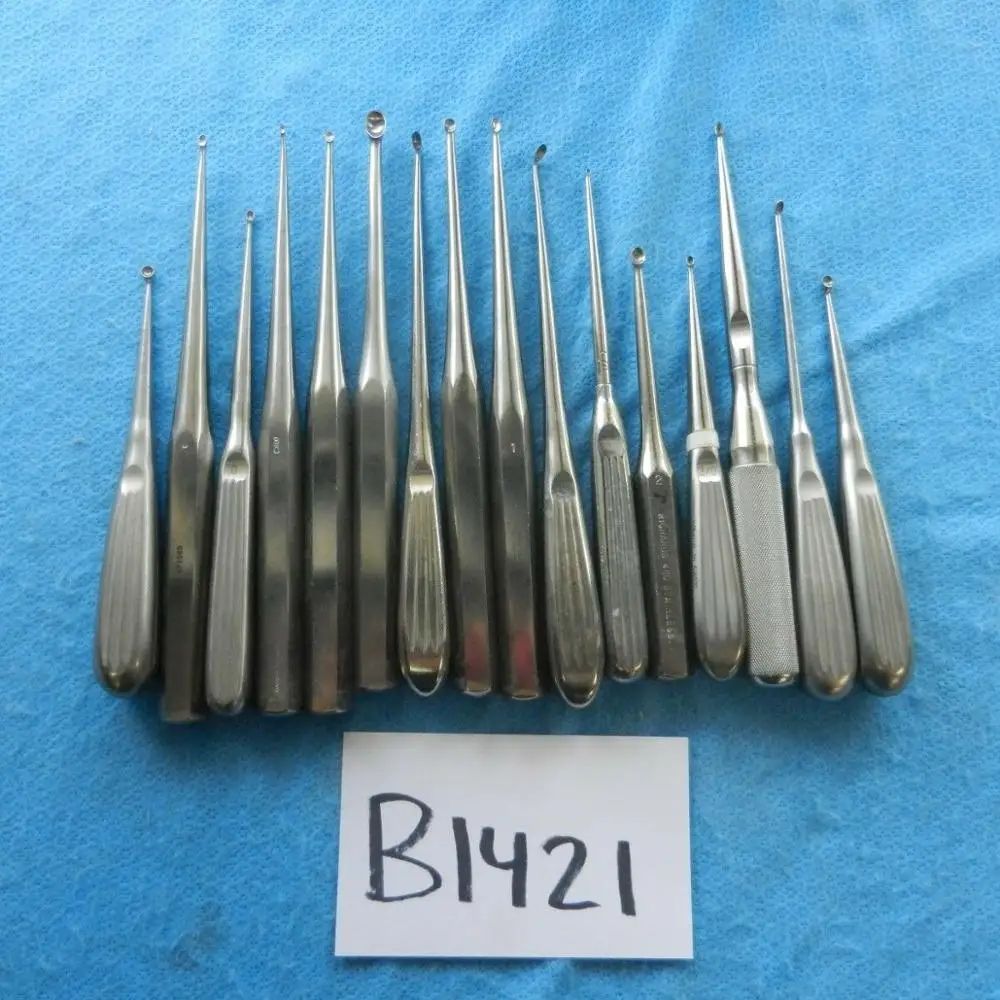
Richards V. Mueller Zimmer Orthopedic Straight & Angled Curettes Lot Of 16 