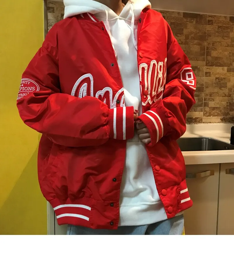 Бейсбольная куртка для мужчин, уличная одежда в стиле хип-хоп с надписью и вышивкой, 2021, куртка-бомбер для колледжа, японский и корейский Бомбер, модная куртка