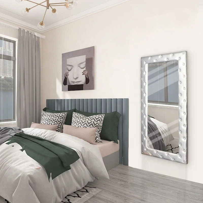 Luxury Wooden Vintage Mirror for wall Home Decorative mirror larger than vanity Oversized mirrors(old) Furniture