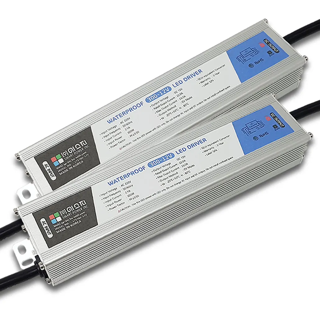 
 SMPS 220 в переменный ток вход одиночный выход 12 в 300 Вт Светодиодный драйвер Источник питания водонепроницаемый светодиодный драйвер Сделано в Корее  