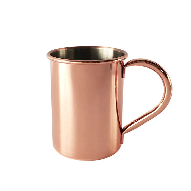 Hot Sell Moscow mule cups hammer copper-plated stainless steel moscow mule mug