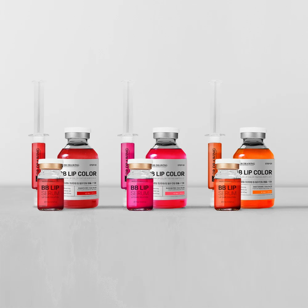 private label BB LIP Pink Korea DR.DRAWING BB Lips glow Meso Serum For Semi Permanent BB Makeup Lip Gloss MTS Available OEM logo
