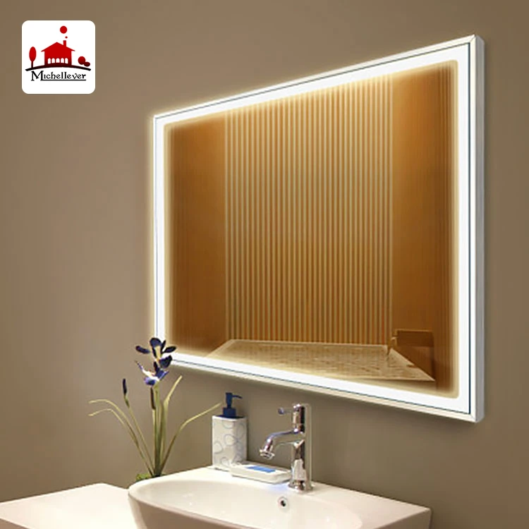 
bathroom high level smart rectangle backlit silver illuminated mirror usa standard hotel bedroom sets led illuminated mirror 