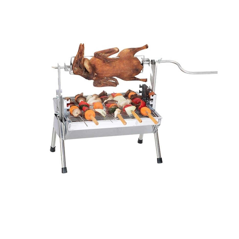 Hot Product Outdoor Camping  Rotary BBQ Grill with Motor made in Vietnam Supplier