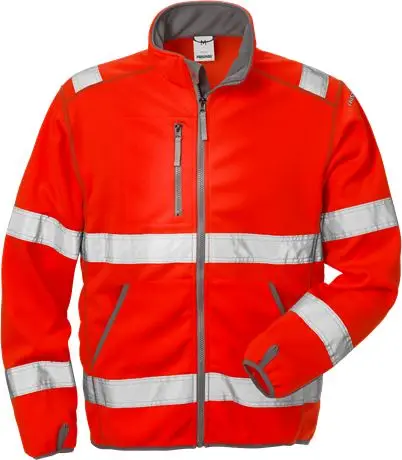 High Visibility top quality wholesale Green Work Waterproof Reflective Tape Light Men Safety Softshell Winter Jacket