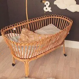 
Natural Eco Friendly Rattan Baby Crib For Baby Sleeping With Top Grade Quality From Vietnam 