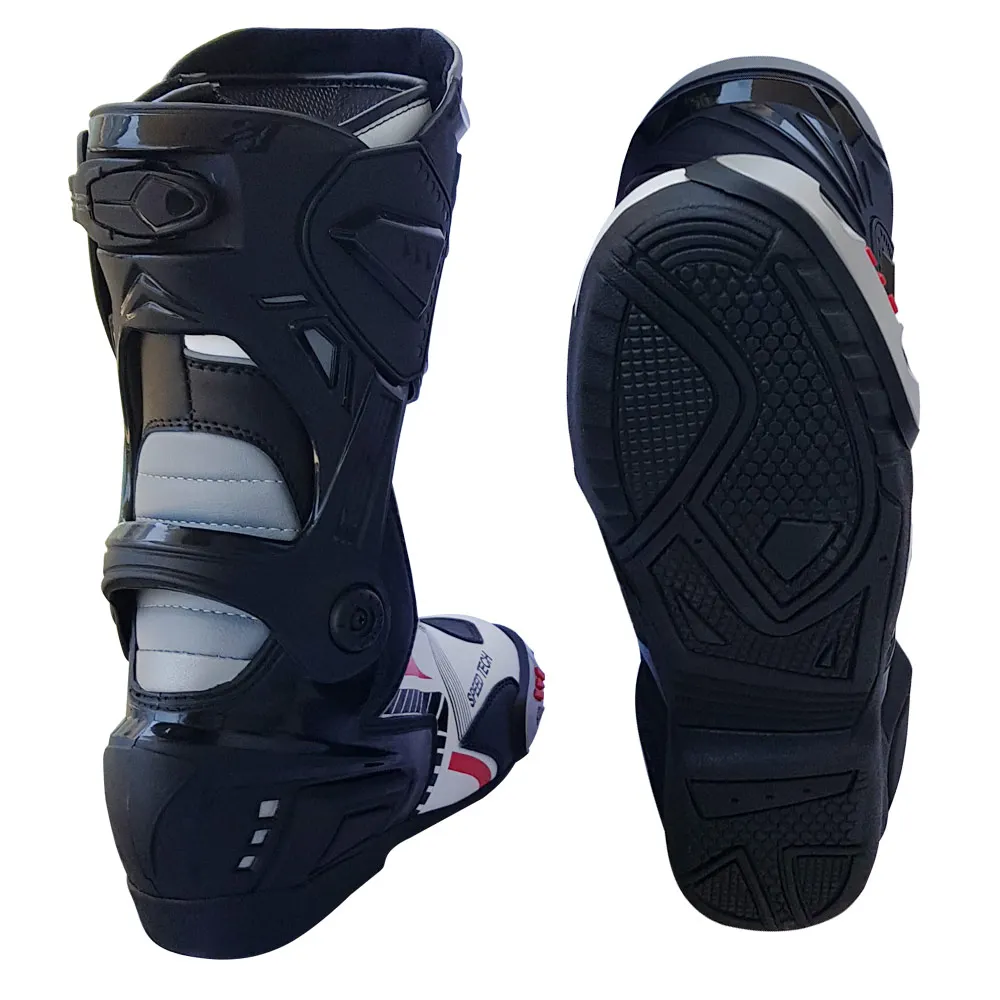 Top Selling Unisex Sports Style Leather Motorcycle Boots Racing Motorbike Shoes Breathable For Motorcyclist