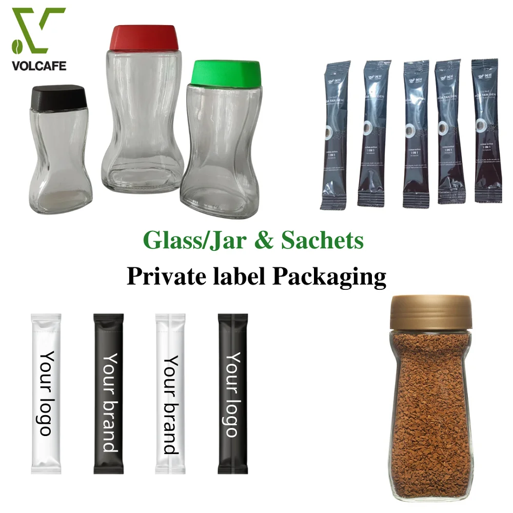  Оригинальная упаковка с фирменной этикеткой смесь арабики и робуста для замораживания оптовая продажа вьетнамский мгновенный кофе