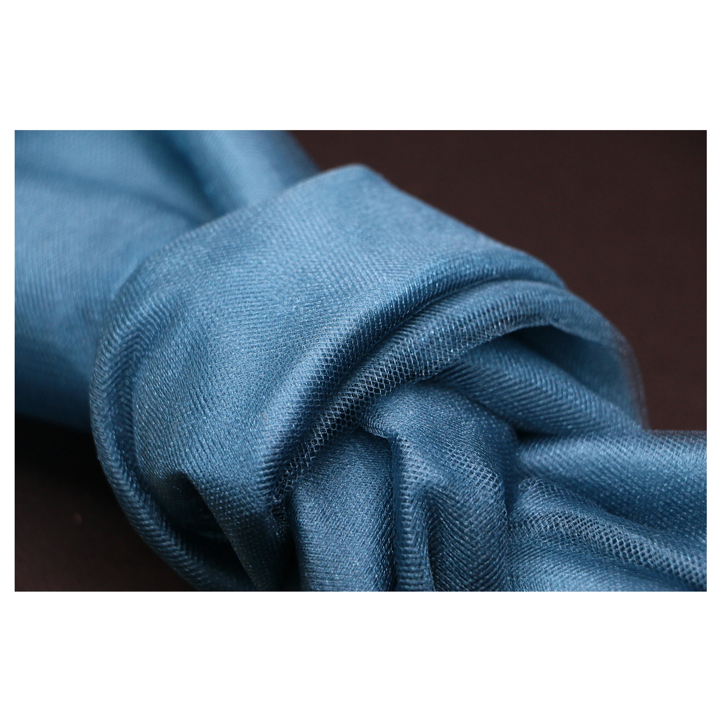 100% Polyester Wedding Mesh Eco-Price Crystal Nisa Tulle Fabric Bridal Shiny Tulle 136 Colors 11-13gsm Wholesale Manufacturer