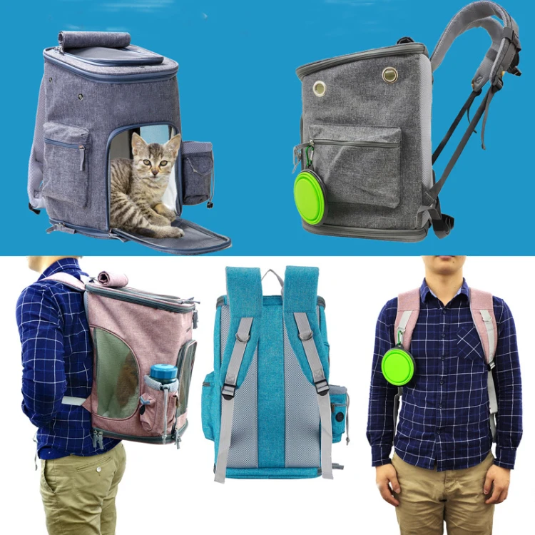 Advocator OEM/ODM Pet Carrier Backpack Airline Approved Bird cage Bag with Mesh Windows for Small Medium Dogs Cats