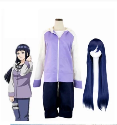 Anime Hyuga Hinata Shippuden Generation Jacket Pants Cosplay Costumes Halloween Christmas Party costume clothes for women girls