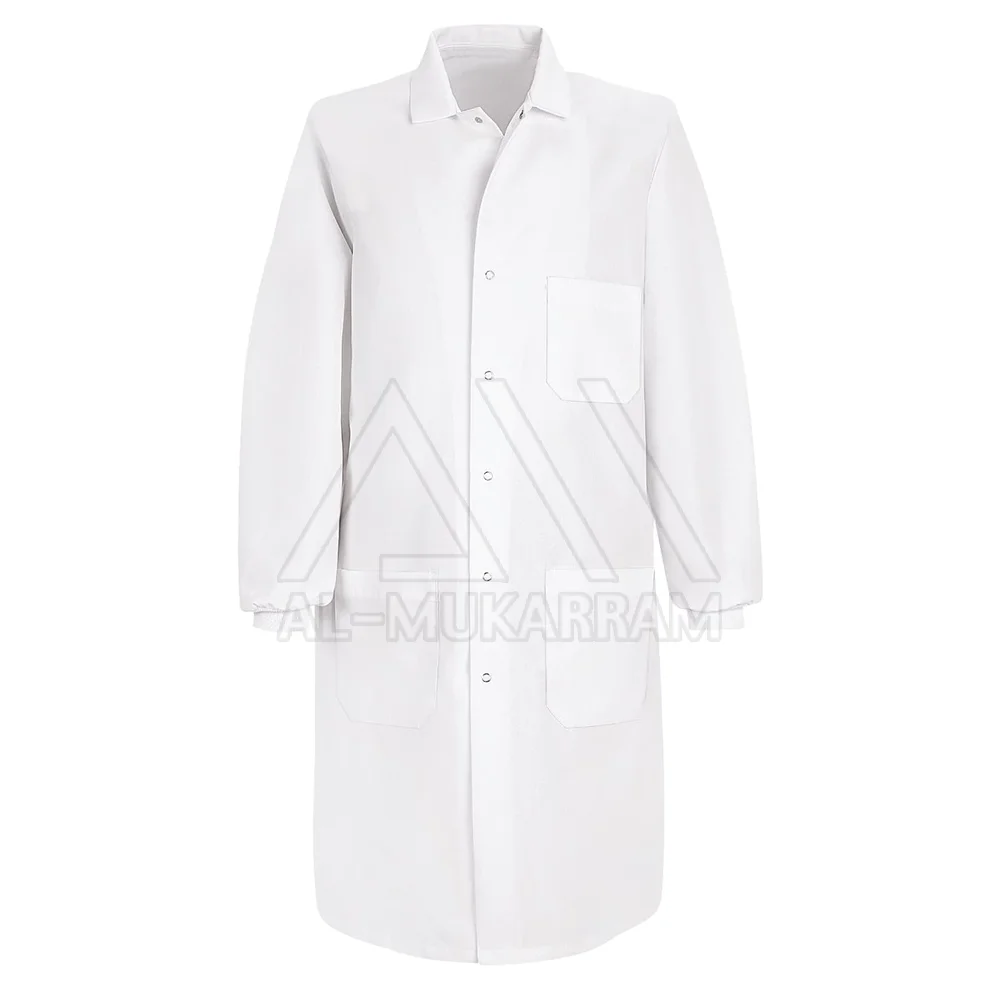 
Customized Pink Hospital Lab Coat For Women Long Sleeve Large Size 