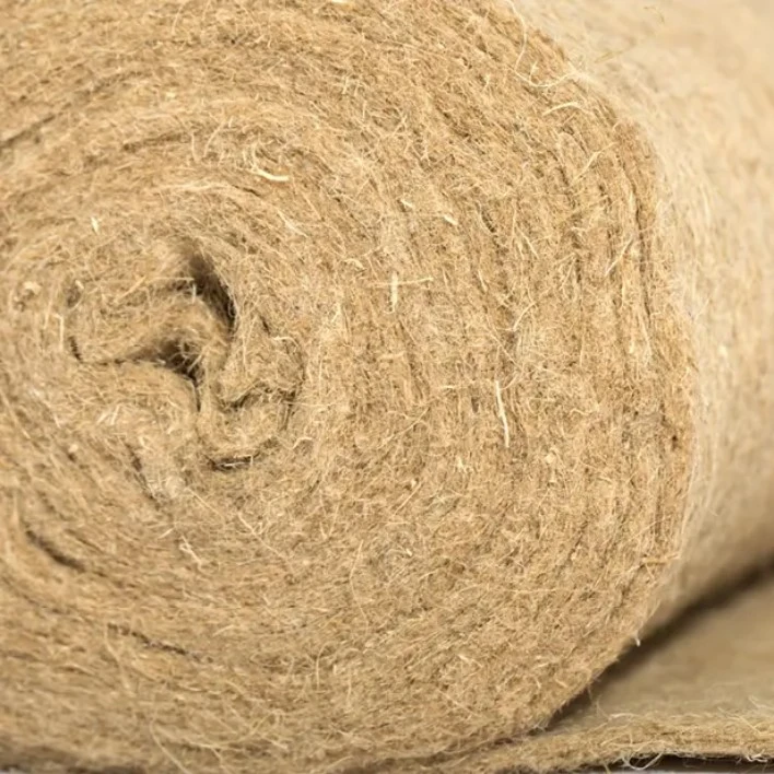 Jute Felt or Jute Matting with Scrim Cloth 100 % Natural Slit or Plain for Weed Control in 4 or 6 Needle Punched Nonwoven ESKAY