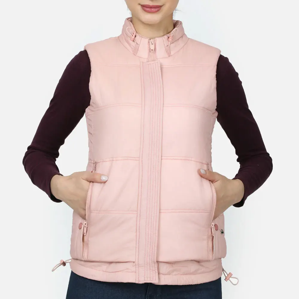  2021 высокое качество простой женский жилет на заказ оптовая продажа зимний молнии непрерывный стиль
