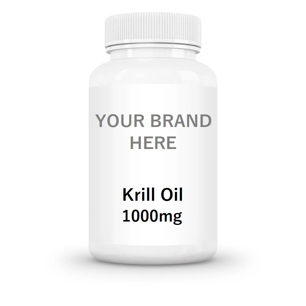 GMPc Krill Oil 1000mg Softgel Capsules Private Label Supplement