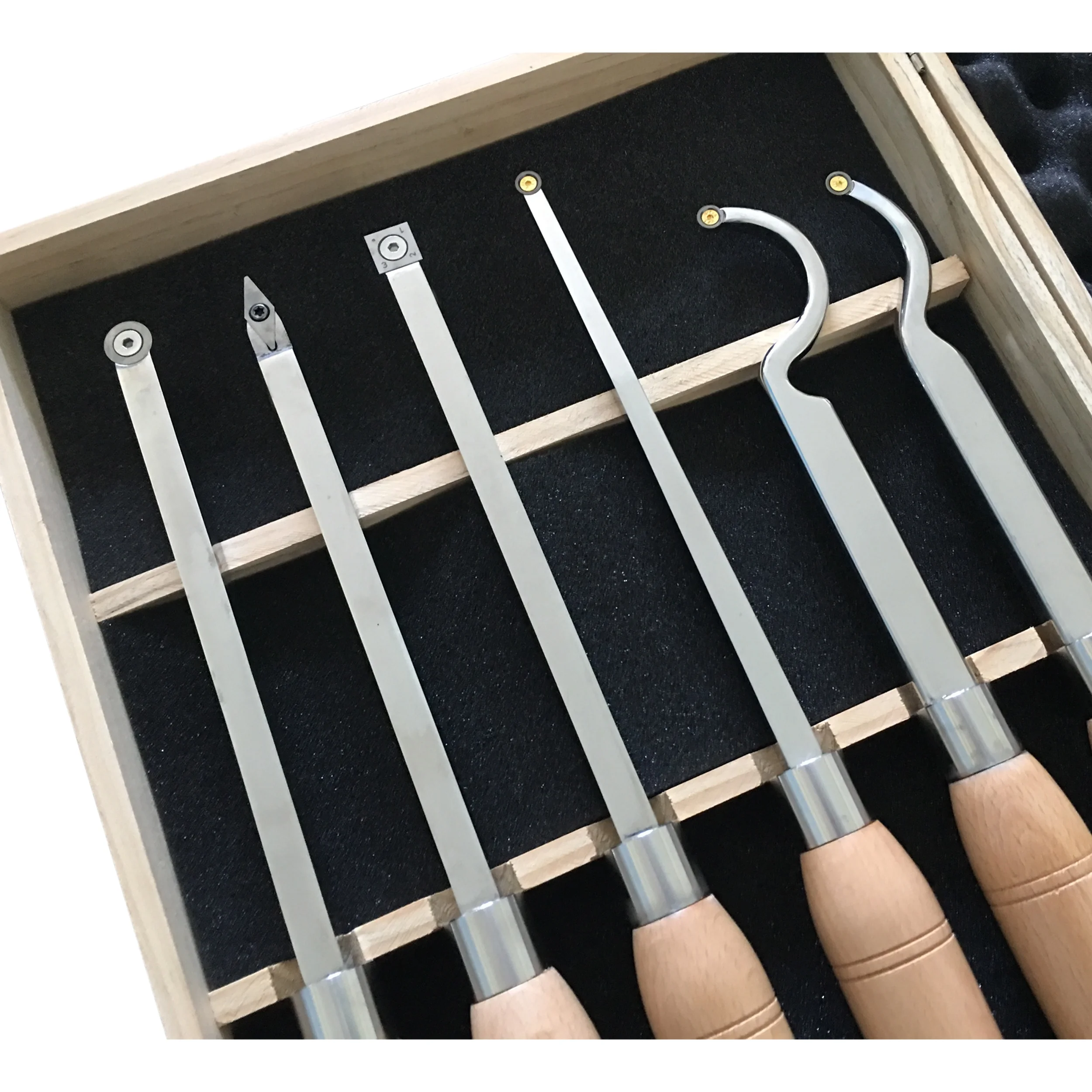 Item#LS06 Premium Carbide tipped woodturning lathe tool set