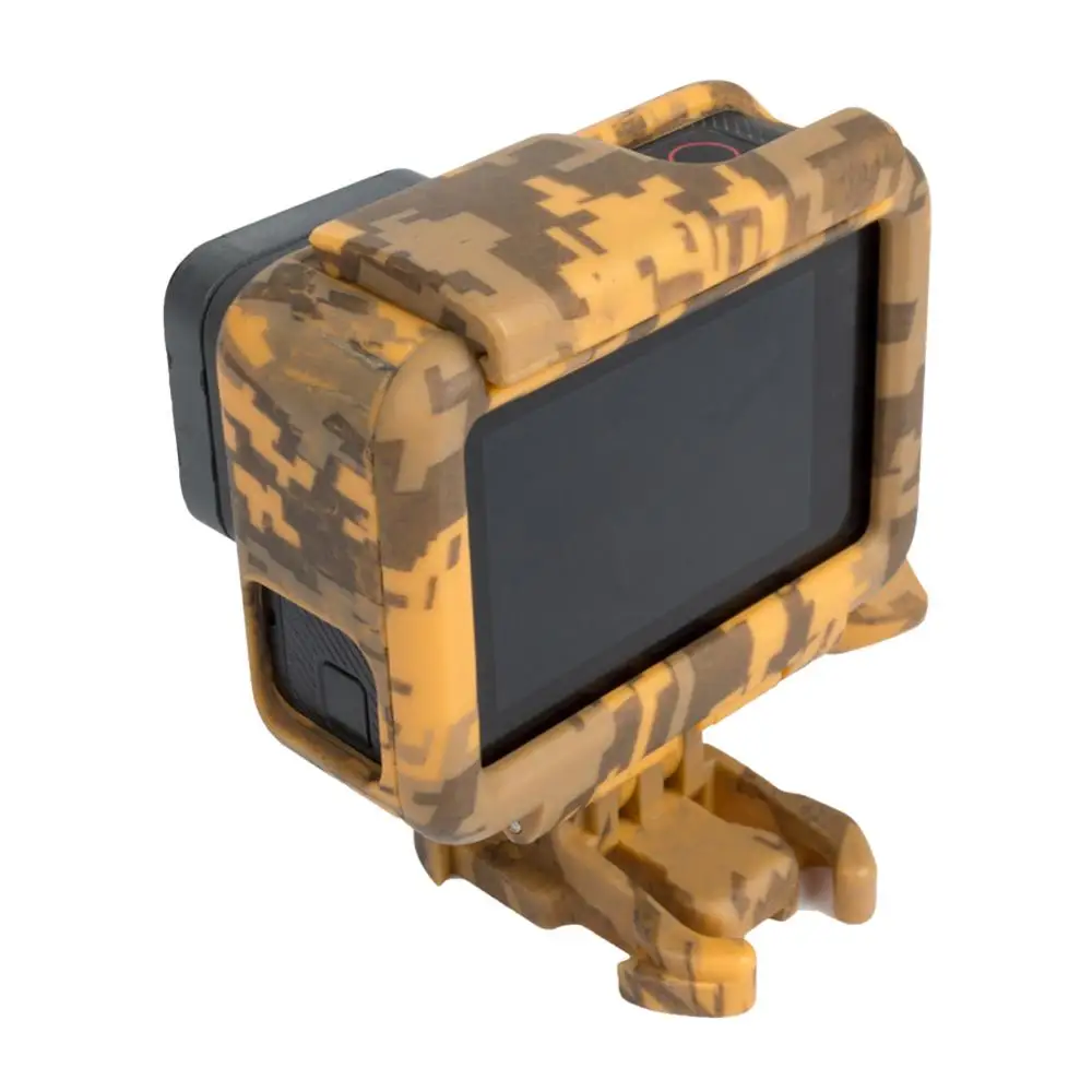 Protective Housing Case Cover Action Camera Camouflage Plastic Protection Border Frame Box for Go Pro   5