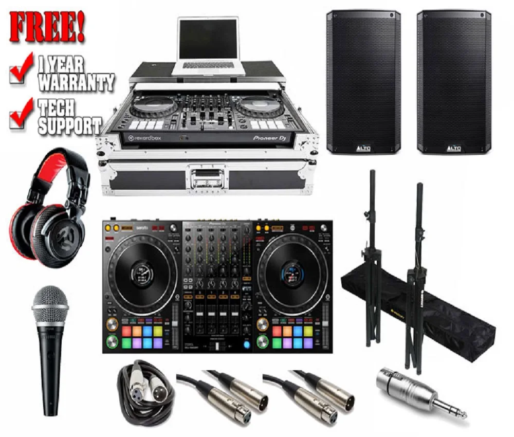 New DJ DDJ-1000SRT 4-Channel Serato Controller with Monitoring Headphones & Gator Case Package