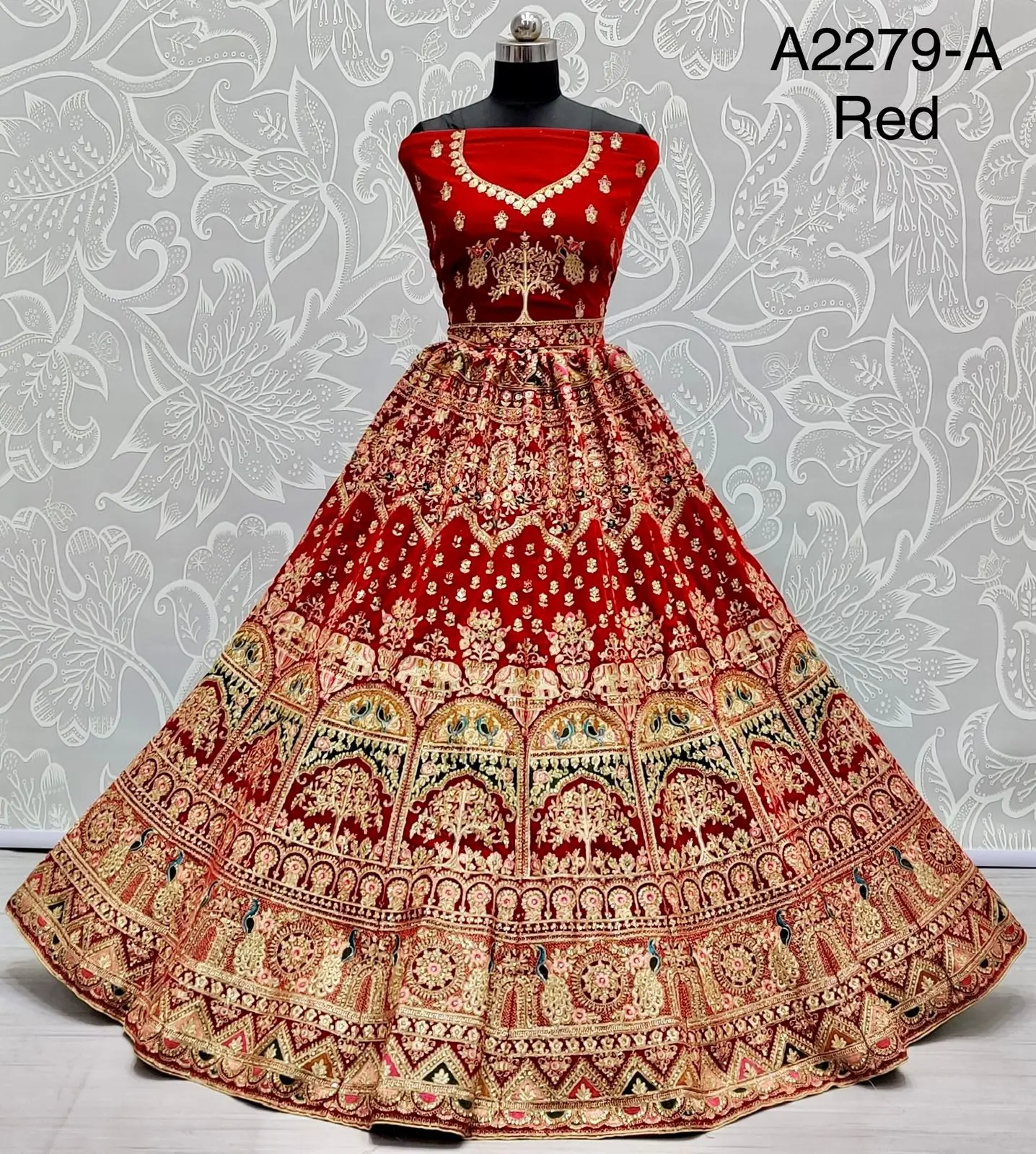Свадебная одежда для невесты 9000 бархат Lehenga Choli с красивой вышитой цветочной нитью и бриллиантами оптовая продажа 2023