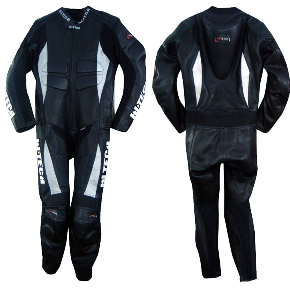 
Motorcycle Motorbike leather Riding suits Black white 