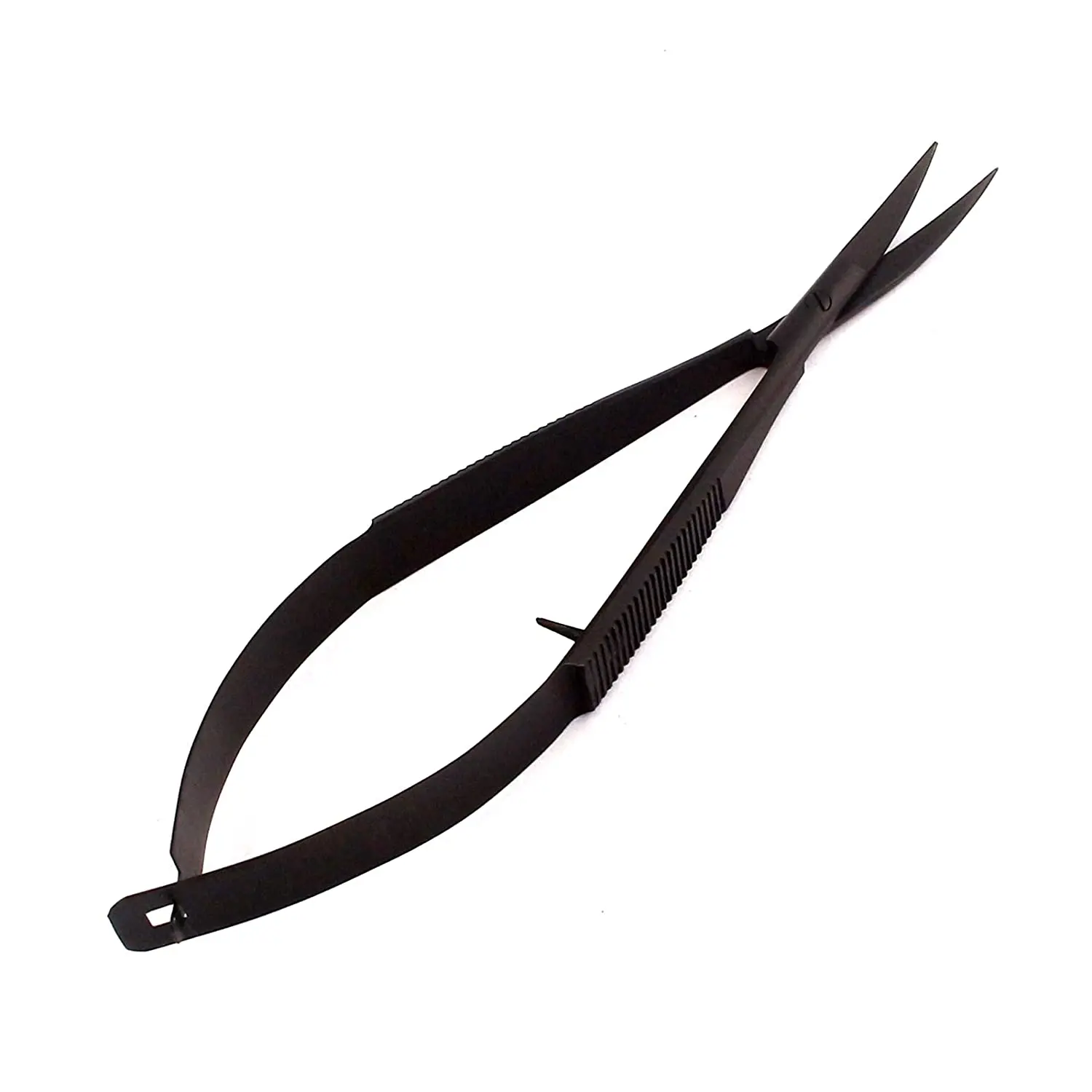 Professional Stainless Steel Aquarium Aquascaping Micro Spring Scissors Curved