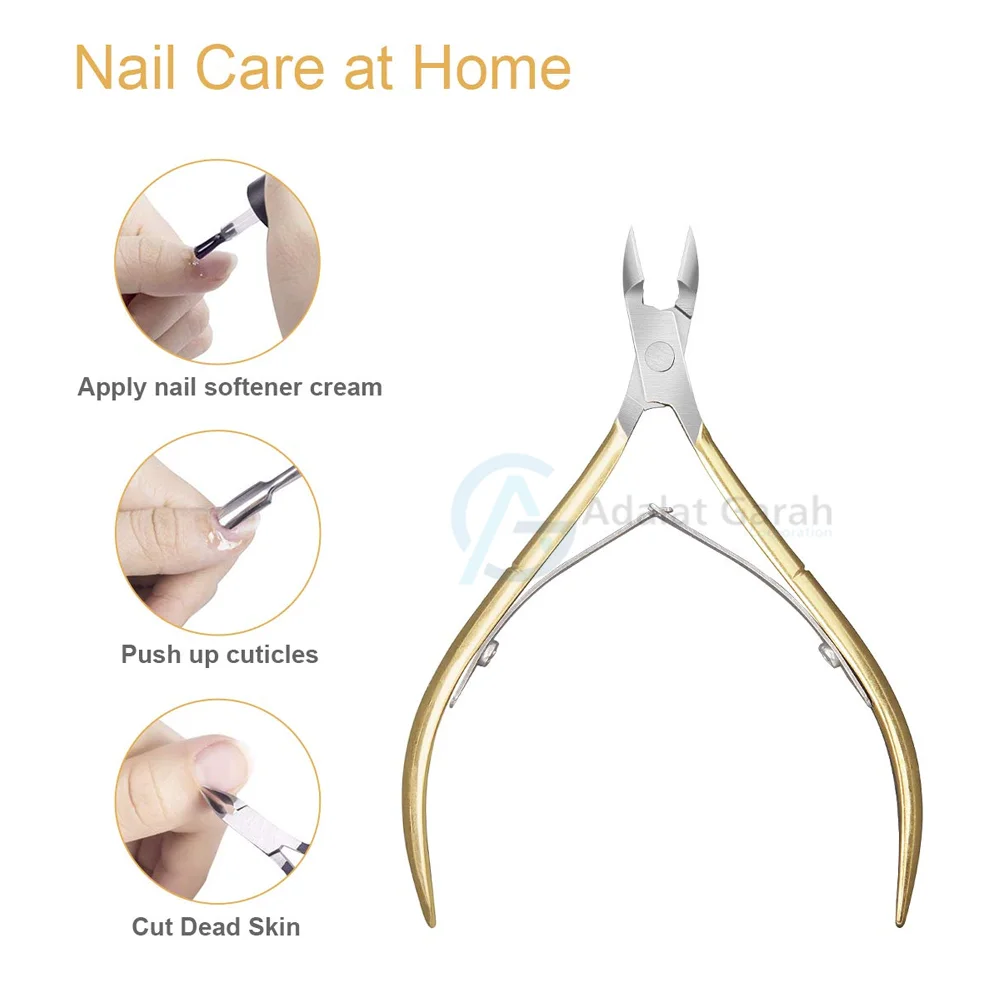 Cuticle Nipper Sharp Blade Cuticle Trimmer Stainless Steel Finger Toe Nails Cuticle Nipper
