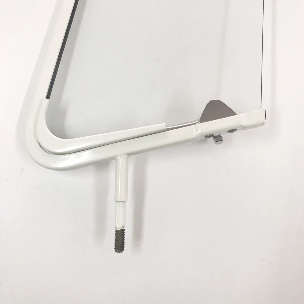 Quality 1/4 Vent Window Complete Kit Left Compatible with VW Type 2 Bus Split Screen 1950-1967 Paint in White