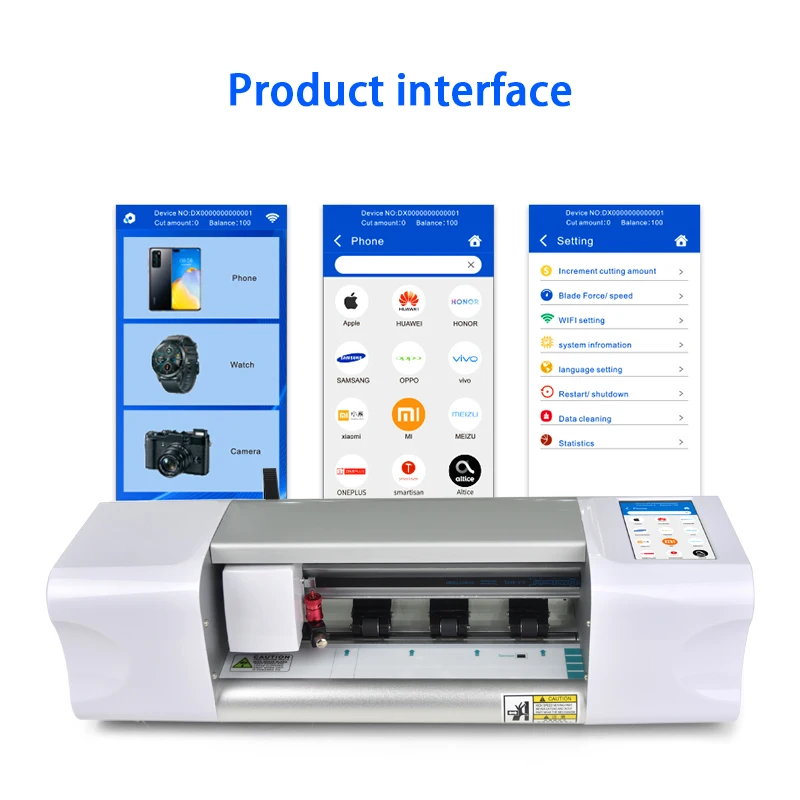 OEM ODM Hydrogel Back Stickers Cutting Machine High Speed Cutting Mobile Phone Skin Making Machine