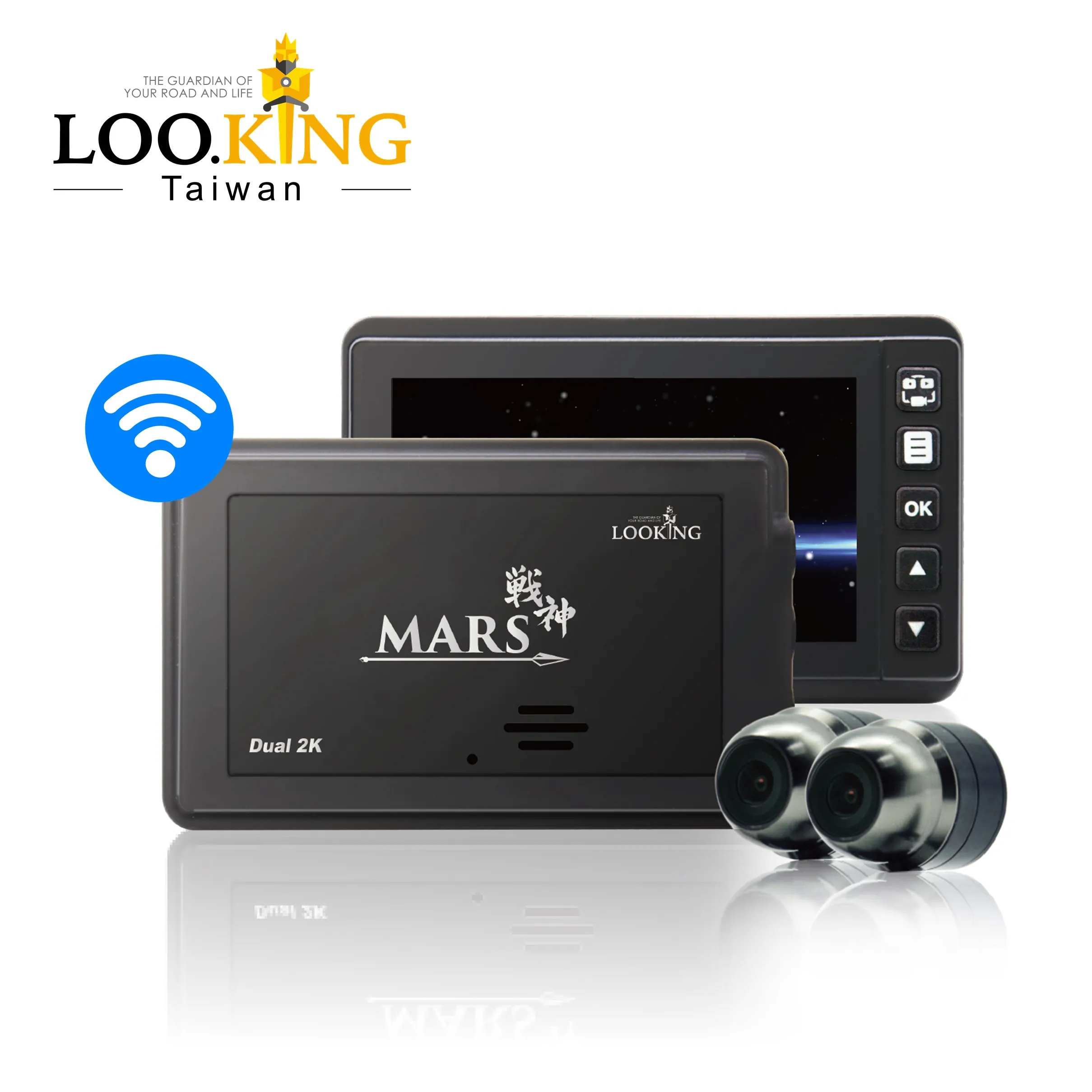 Тайваньская двойная камера ночного видения 2K 1080P 60FPS IMX307 для мотоцикла