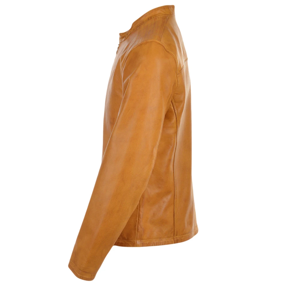 2021 высококачественные мужские облегающие Короткие мотоциклетные Модные кожаные куртки из овечьей кожи обслуживание OEM