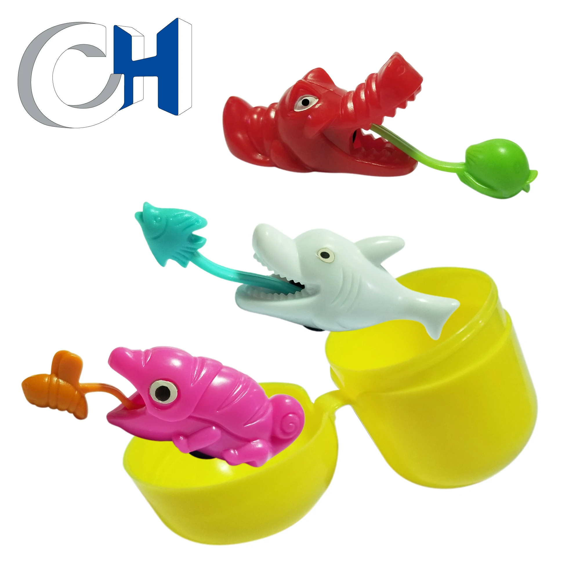 High Quality Unique 40mm Colored Plastic PP Animal surprise egg toy