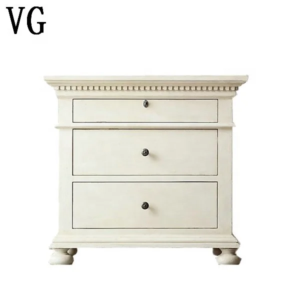 french country style antique white bed side tables, recycled wood nightstand, bed side tables wooden