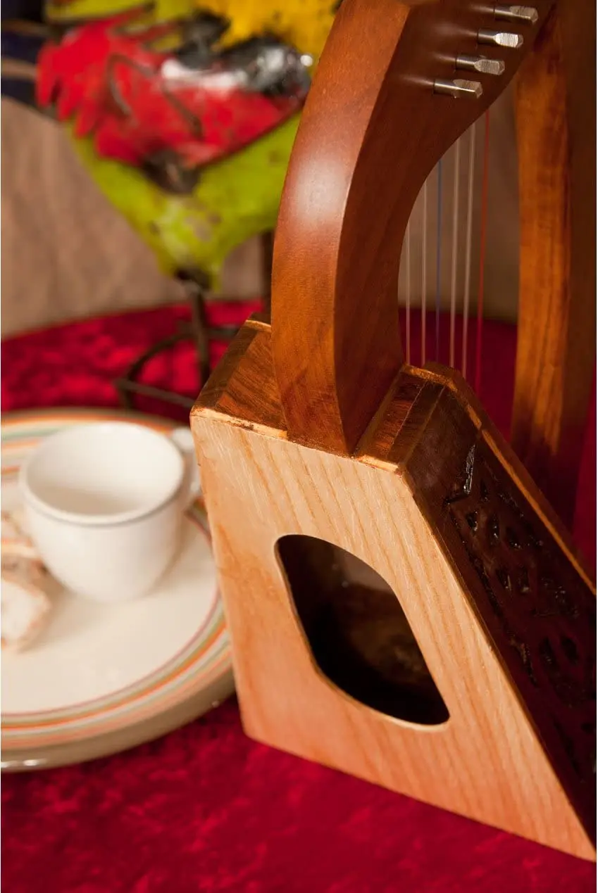 Профессиональная закручивающаяся рычаг Roosebeck Lily Harp 8 струн античный Рождественский подарок предложение черный