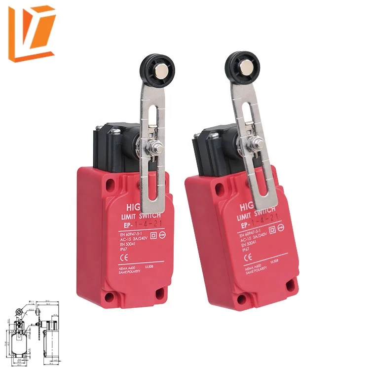 EP-1-4-21 Adjustable roller arm type waterproof safety metal limit switch