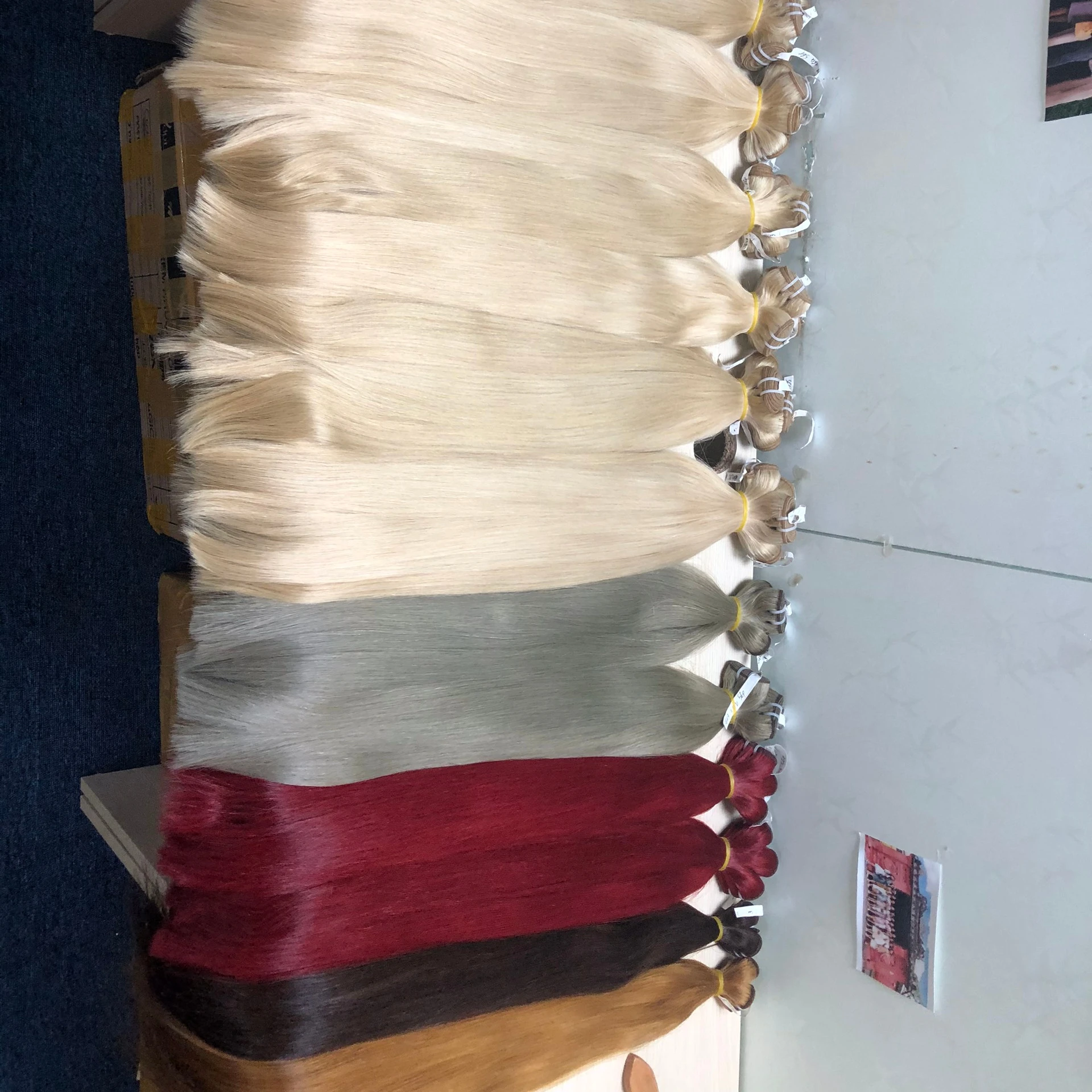 
 Волосы блонд пакет Медовый коричневый красный натуральные человеческие волосы отбеливание цвет Прямая поставка  