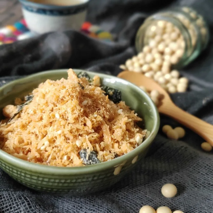 
Vegetarian Chia Seed Black Sesame Cake Floss 