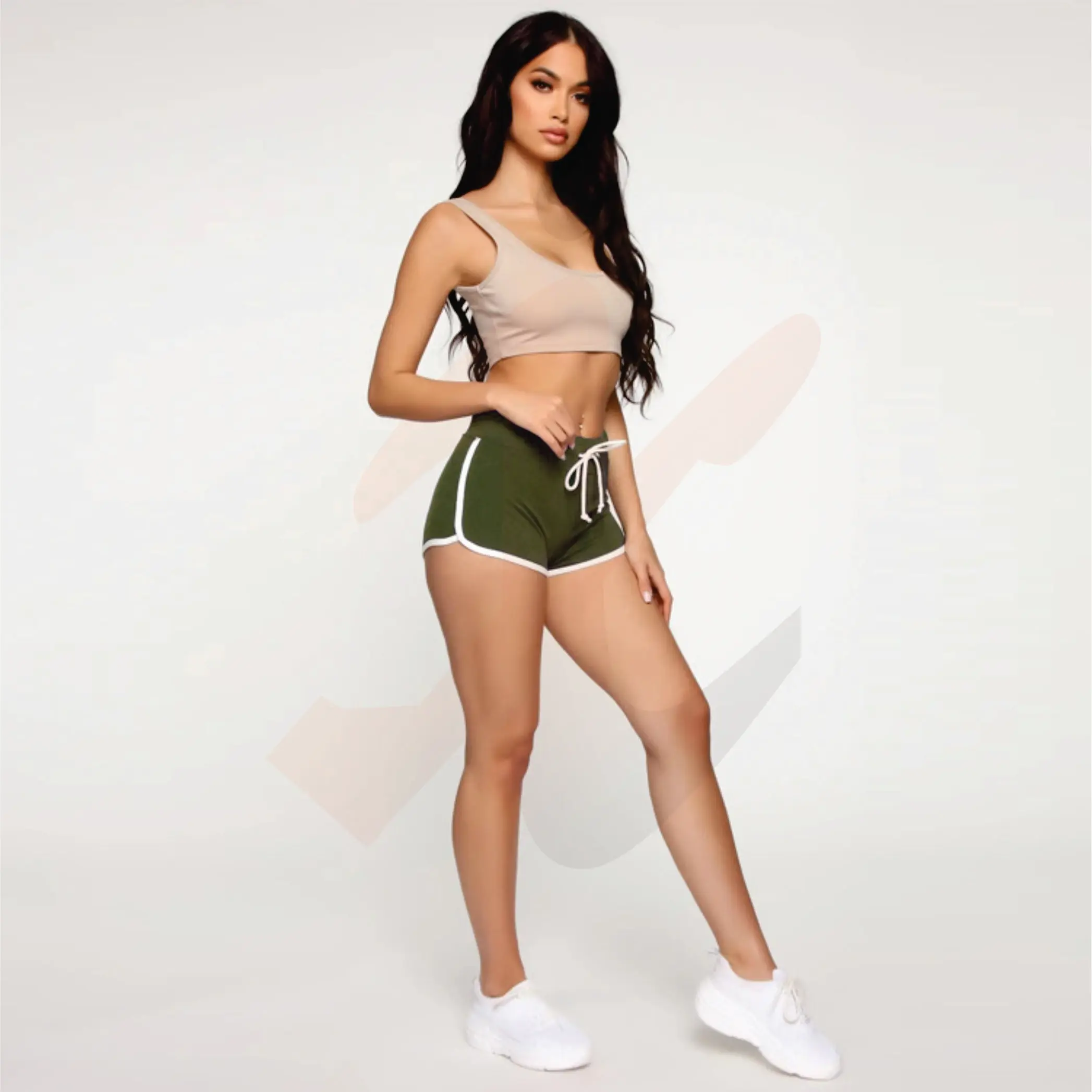 
Girls Swimming Shorts wearing oem service cover up high waist sexy low waist women beach short swim short trunks swimwear 