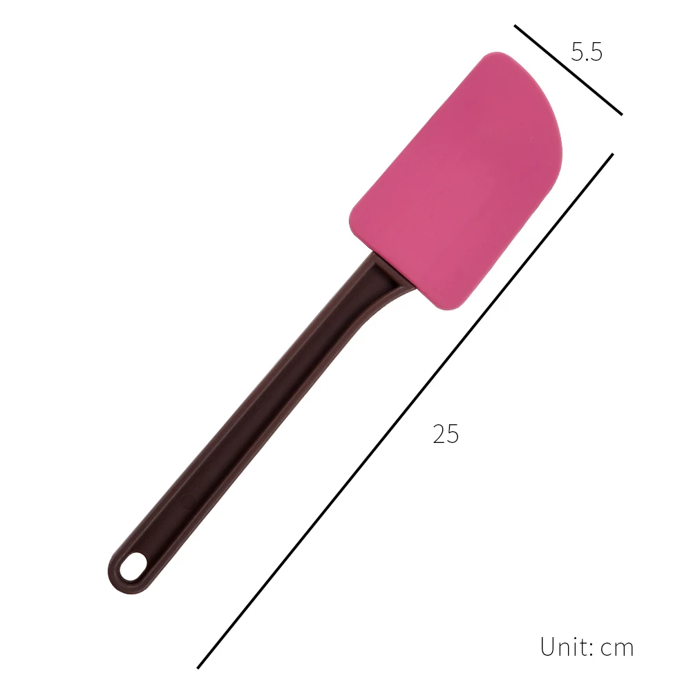 Термостойкий бесшовный кухонный силиконовый шпатель со стальным сердечником [Holar] Тайвань