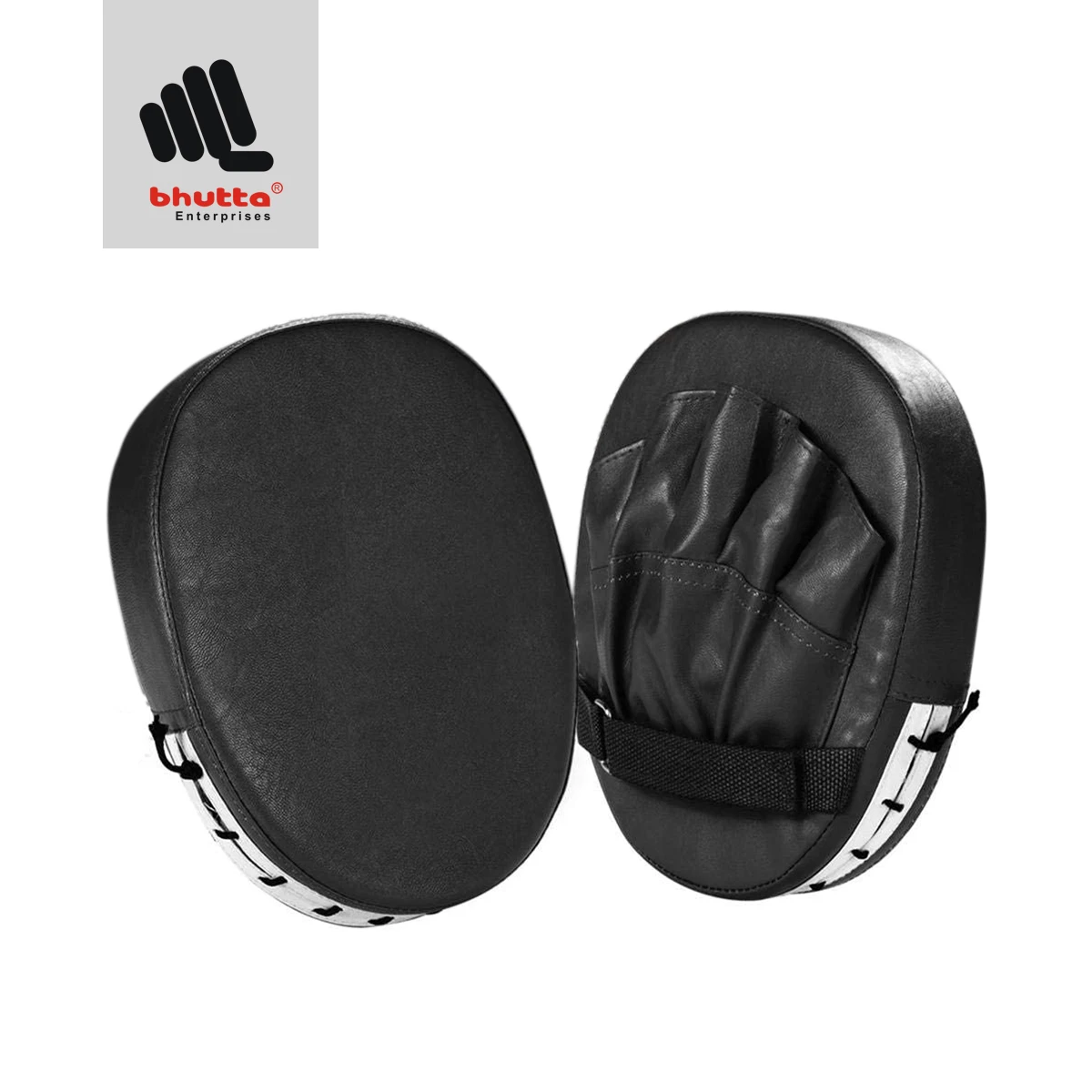 MMA Punching Boxing Mitts, Target Focus Kicking Palm Pads Training Sparring Mitt Black