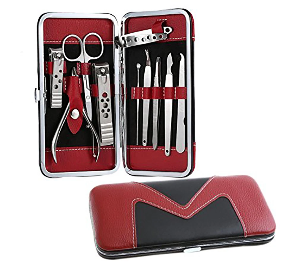 Top Rated New Handy Leather Packing Manicure Set Kit For Finger Nail Cutting Men Manicure Set For Sale