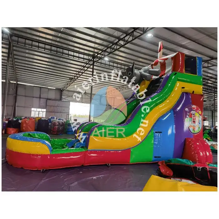 Customized Theme Big Inflatable Water Slide Inflatable Castle Bouncer With Slide For Kids With Low Price