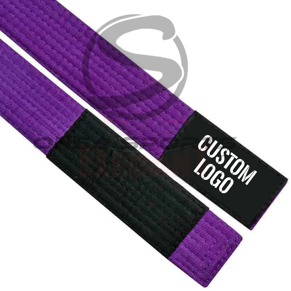 Purple OEM Supply Top Quality Custom Belts 100% Cotton Pearl Weave fabric by Custom