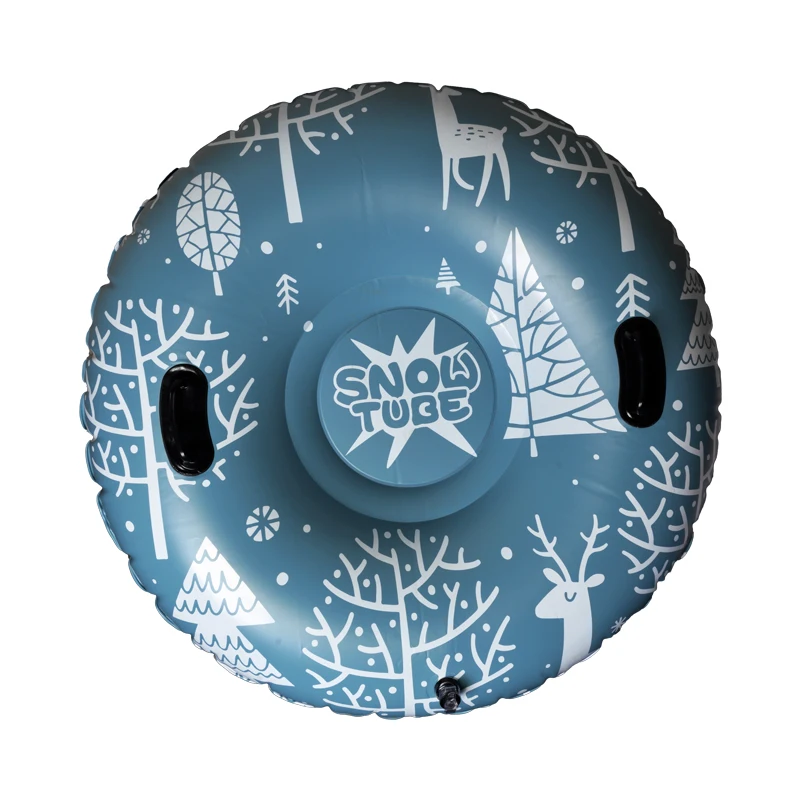
Eco Thicker PVC Heavy Duty Inflatable Snow Sledding Tube for Kids and Adults 