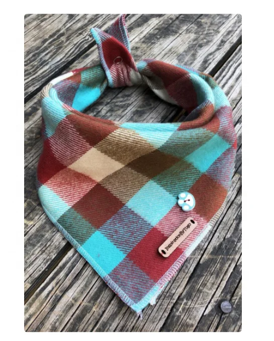 Лидер продаж, одежда для собак, хлопковая Осенняя бандана для собак, бандана для собак красного цвета