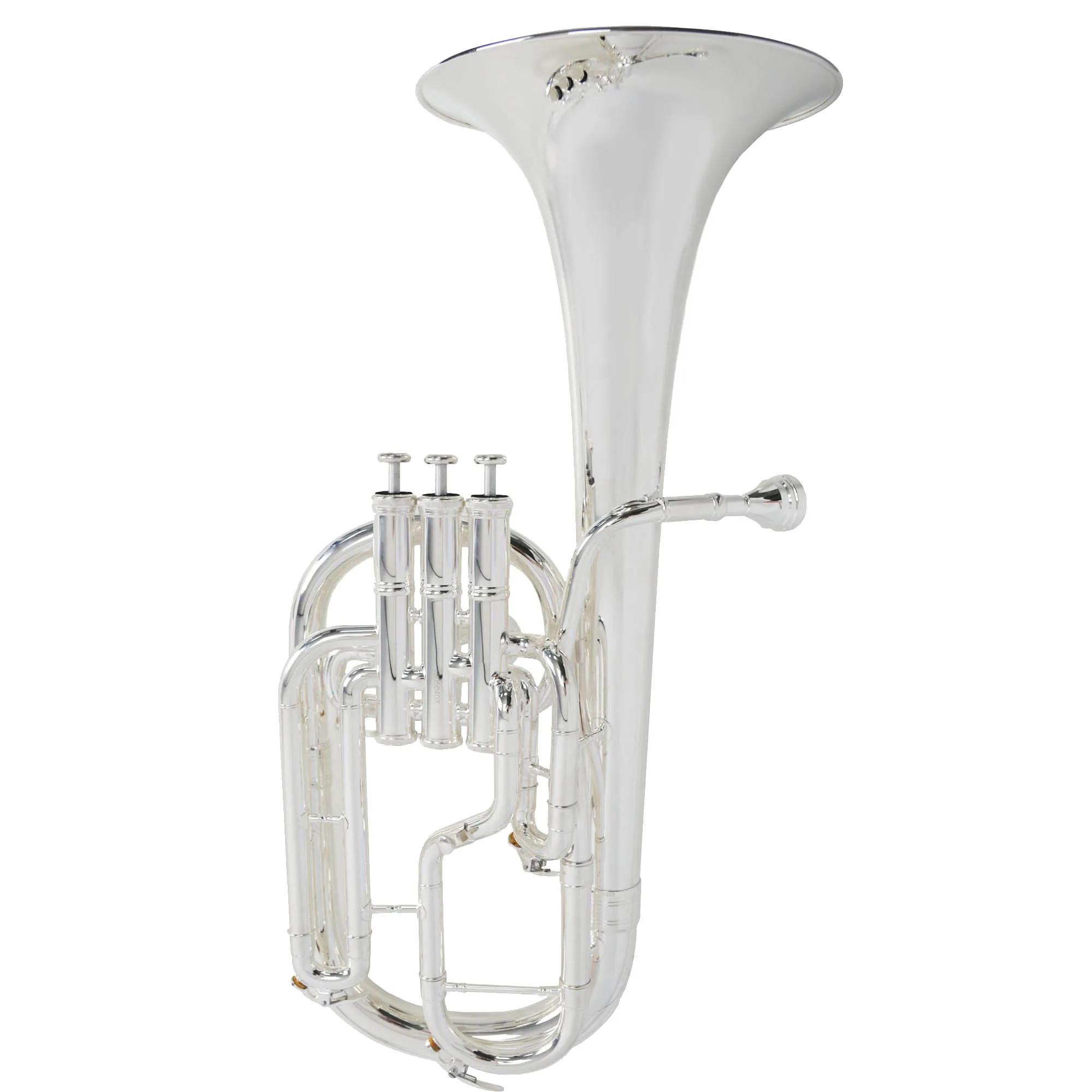 Montreux Concert Series Tenor Horn Silver Finish Upgraded Intermediate Instrument with Case